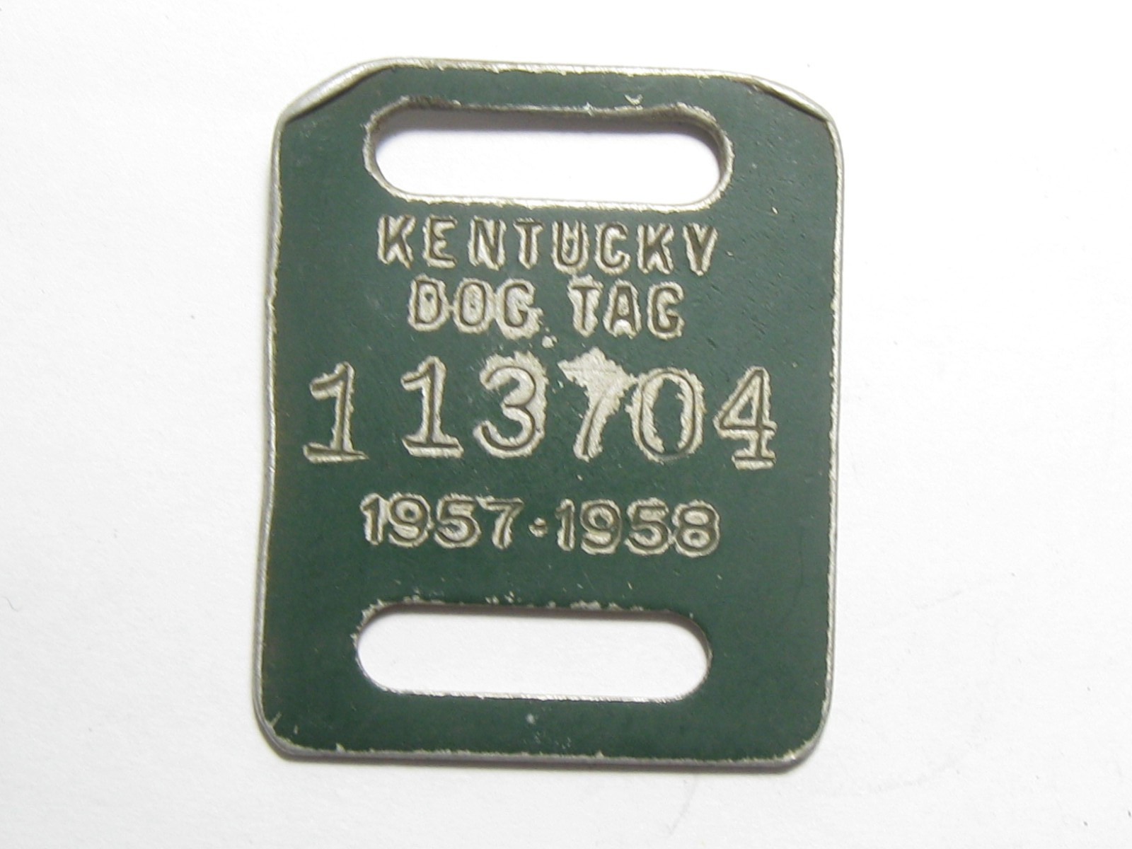 1957 - 1958 Kentucky KY Dog Tax Tag License - #65081