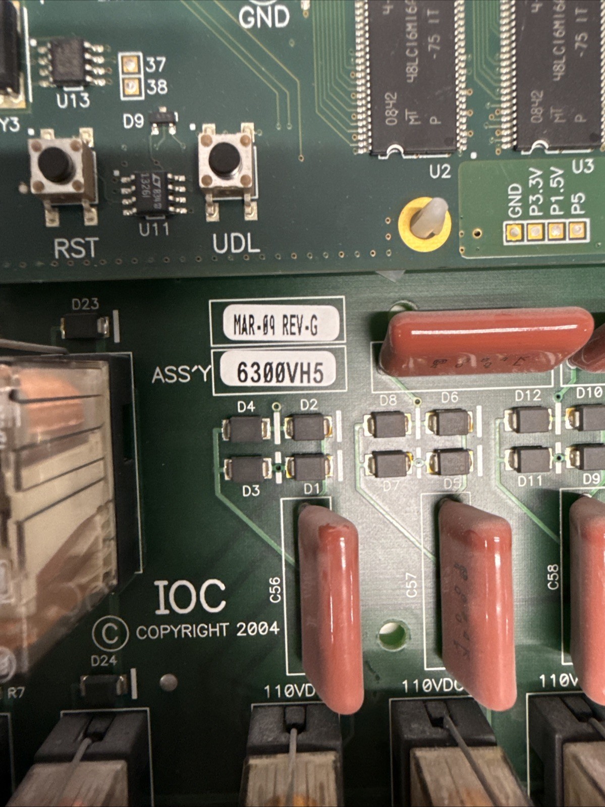 THYSSENKRUPP 6300VH5 IOC BOARD / 6300XE1