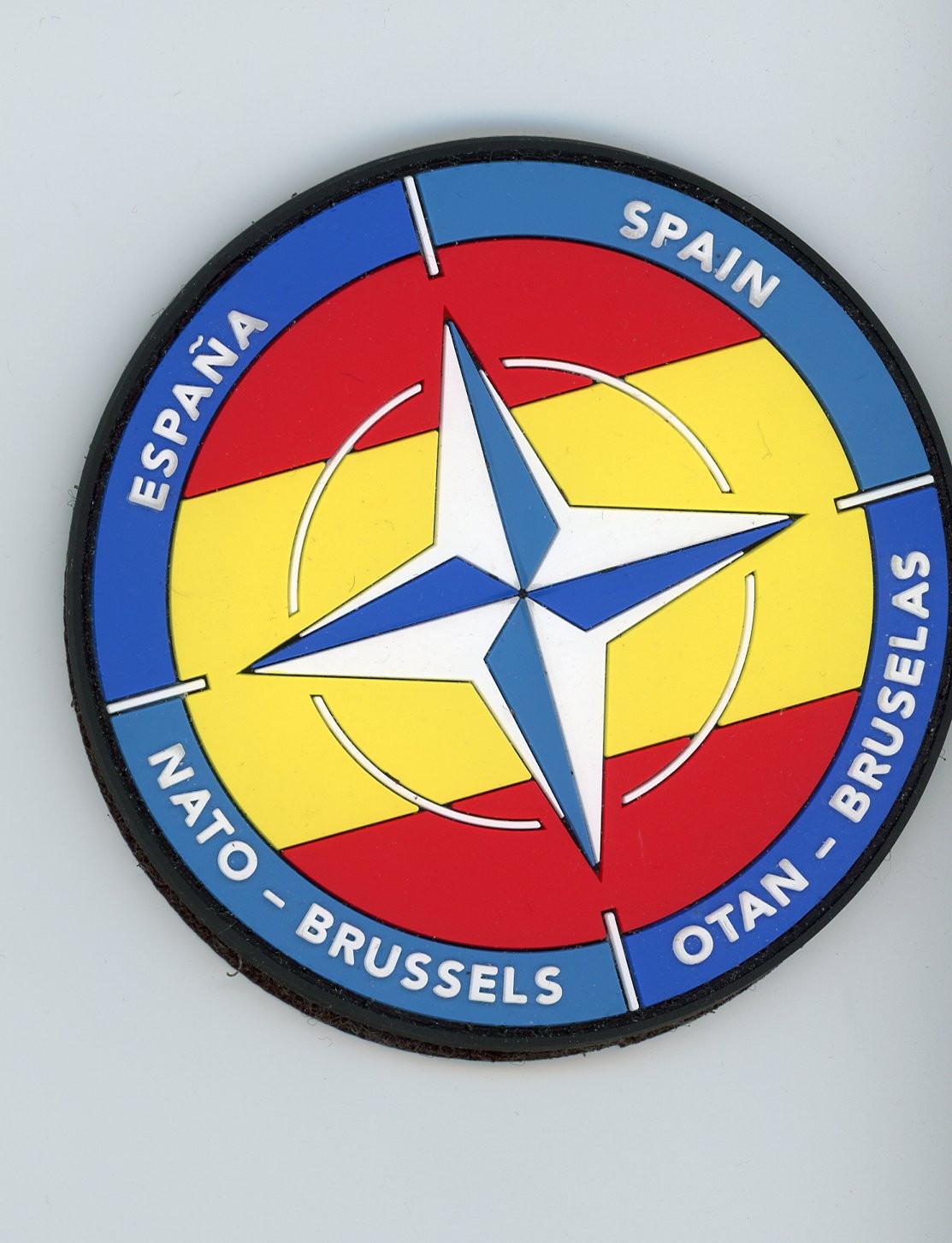 PATCH SPAIN NATO BRUSSELS OTAN BRUSELAS DOUBLE VEL BACK PARCHE