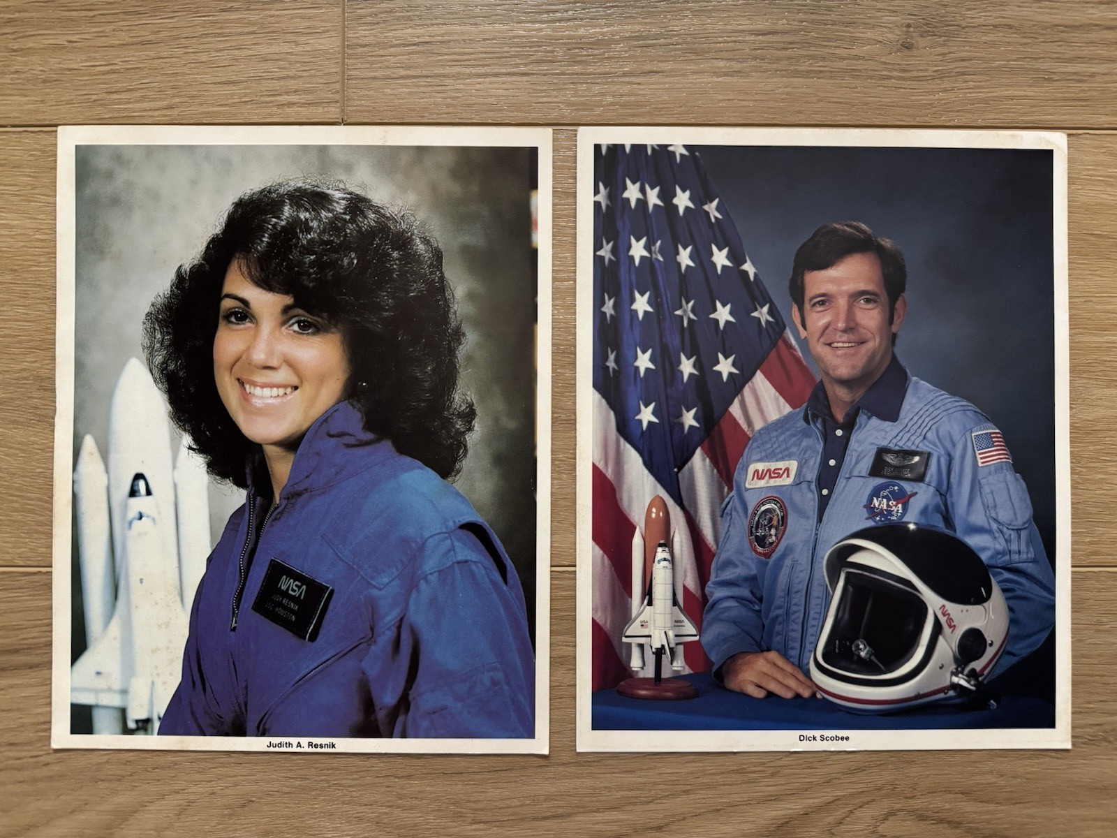Rare Vintage NASA Bio Photos Challenger Mission Heroes Resnik Scobee Lot