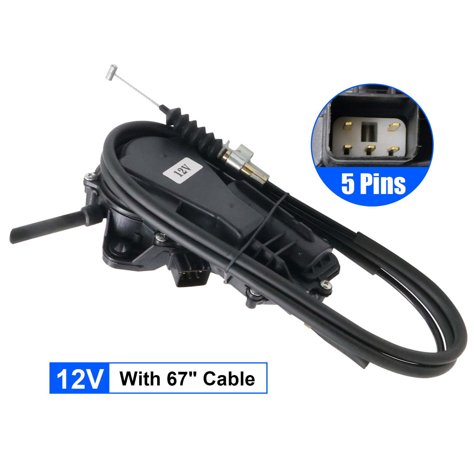 NEW 12V With 67" Cable Motor Assembly Engine Stop For NPR NPR-HD NQR  1998-2004