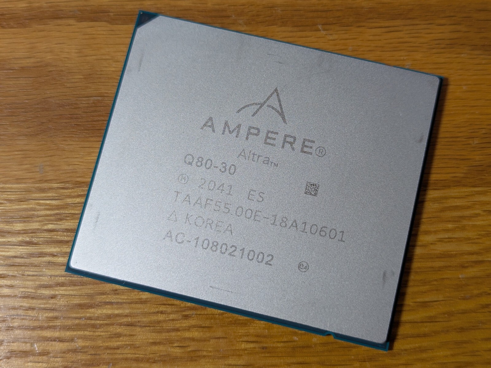 AMPERE Altra Q80-30 ES 80 Core 3.00GHz LGA4926 Arm CPU Processor AC-108021002