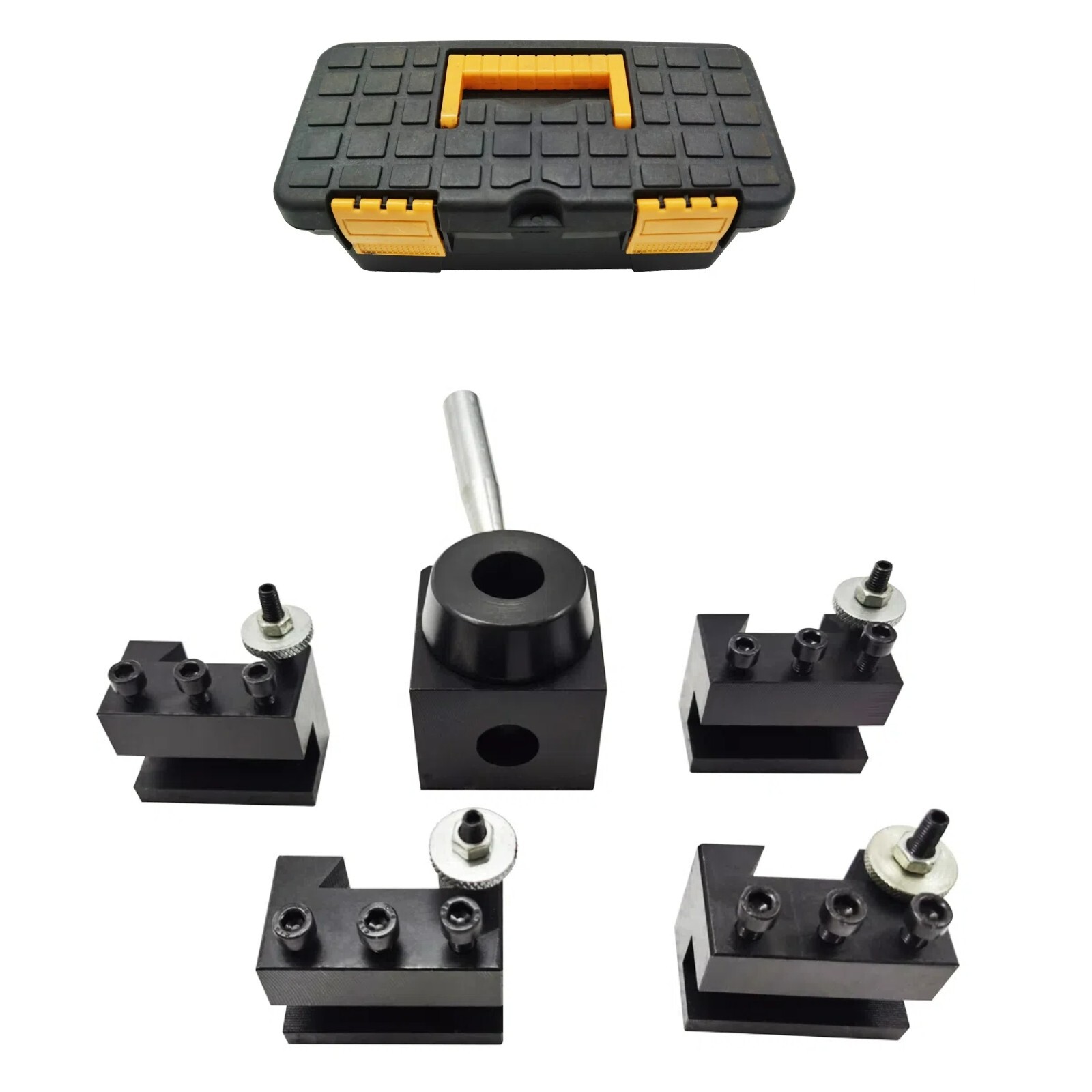 5Pcs Wedge Type Quick Change Tool Post Holder Set Lathe Replacement Parts 0.59"