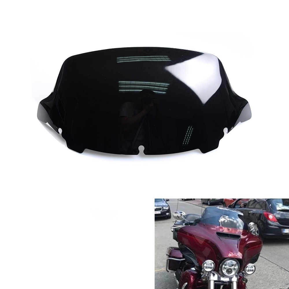 10.5" Wave Windshield for Harley Electra Street Glide 2014-2021 Windscreen Black