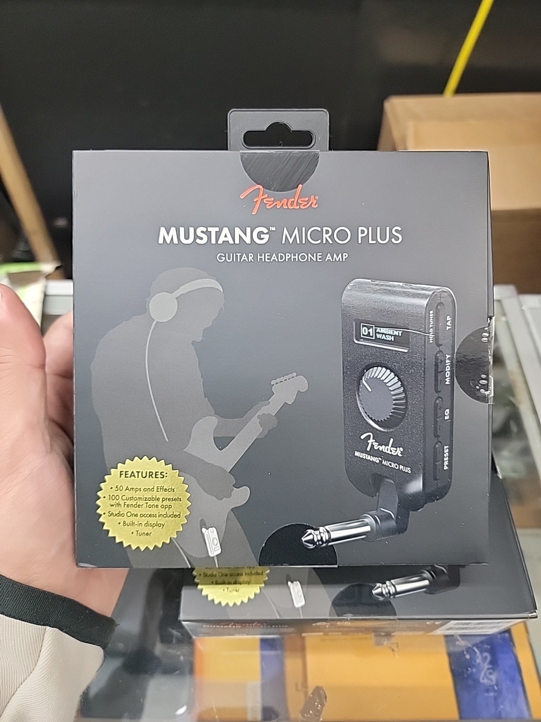 Fender Mustang Micro Plus Headphone Amp Black