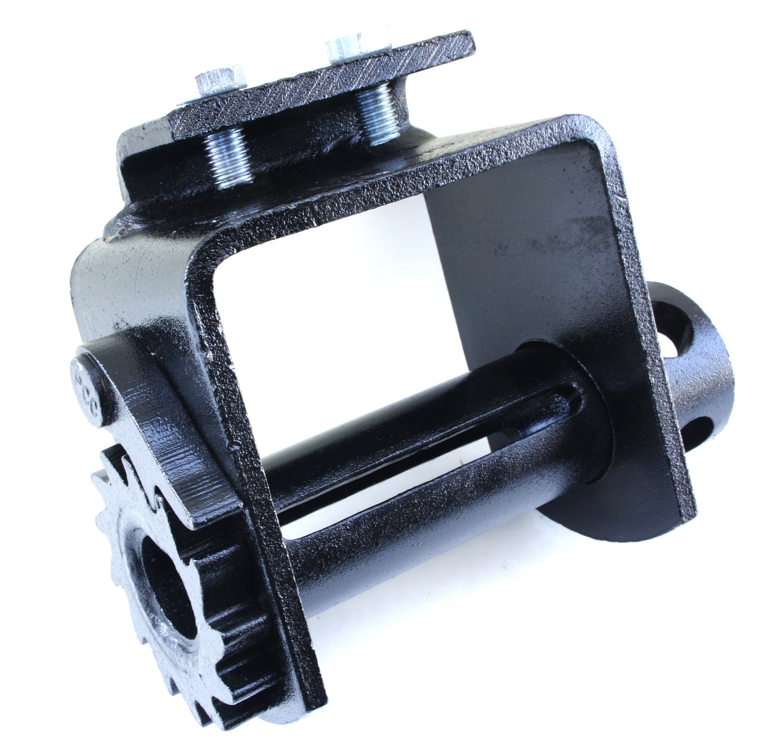 2 Portable Winch Bolt On Flatbed Truck Trailer Winches for 2" - 4" Winch Strap