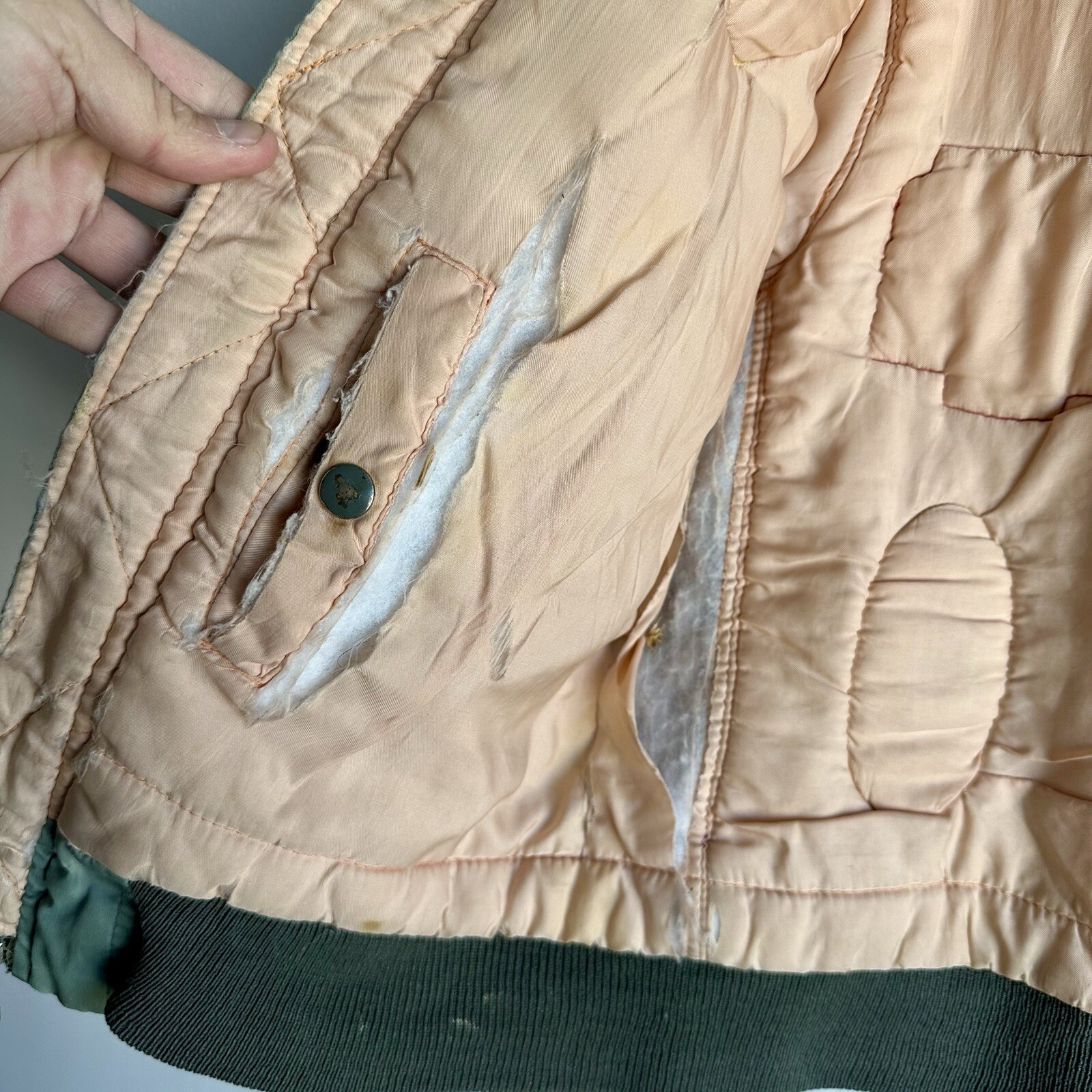 Desert Storm Patched Souvenir Flight Jacket Pilot Original Nylon
