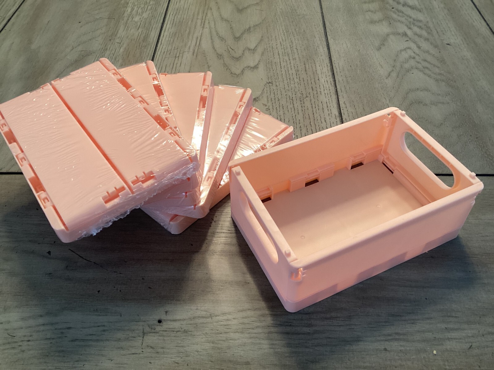 Mini Basket, Plastic, Stackable, Desk Organizer (6) Pack