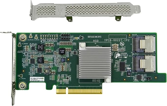 LSI 9207-8i Controller HBA Card, LSI 2308 SATA SAS Host Bus Adapter. 2 * SFF-808