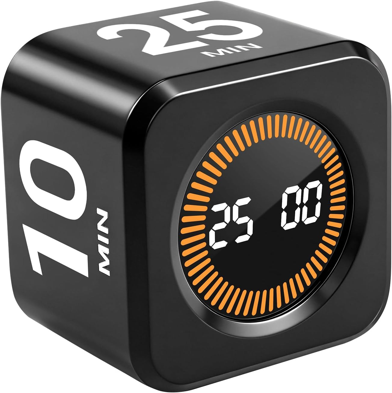 Pomodoro Timer Cube for Productivity — 5/25/10/50 Minutes Preset, Digital Gravit