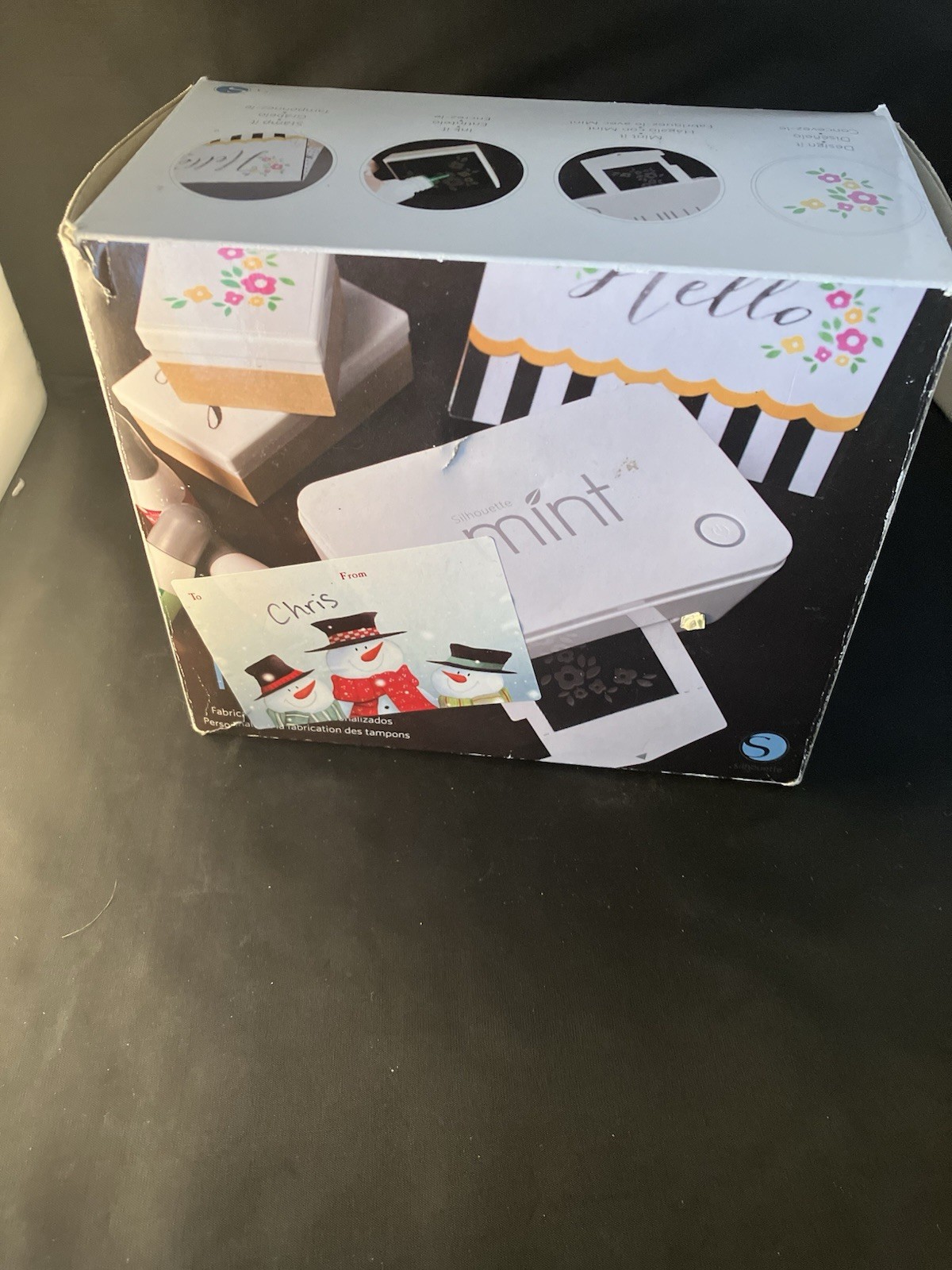 Silhouette Mint Custom Stamp Maker COMPLETE Kit Box Ink Stamp Kits USB Power