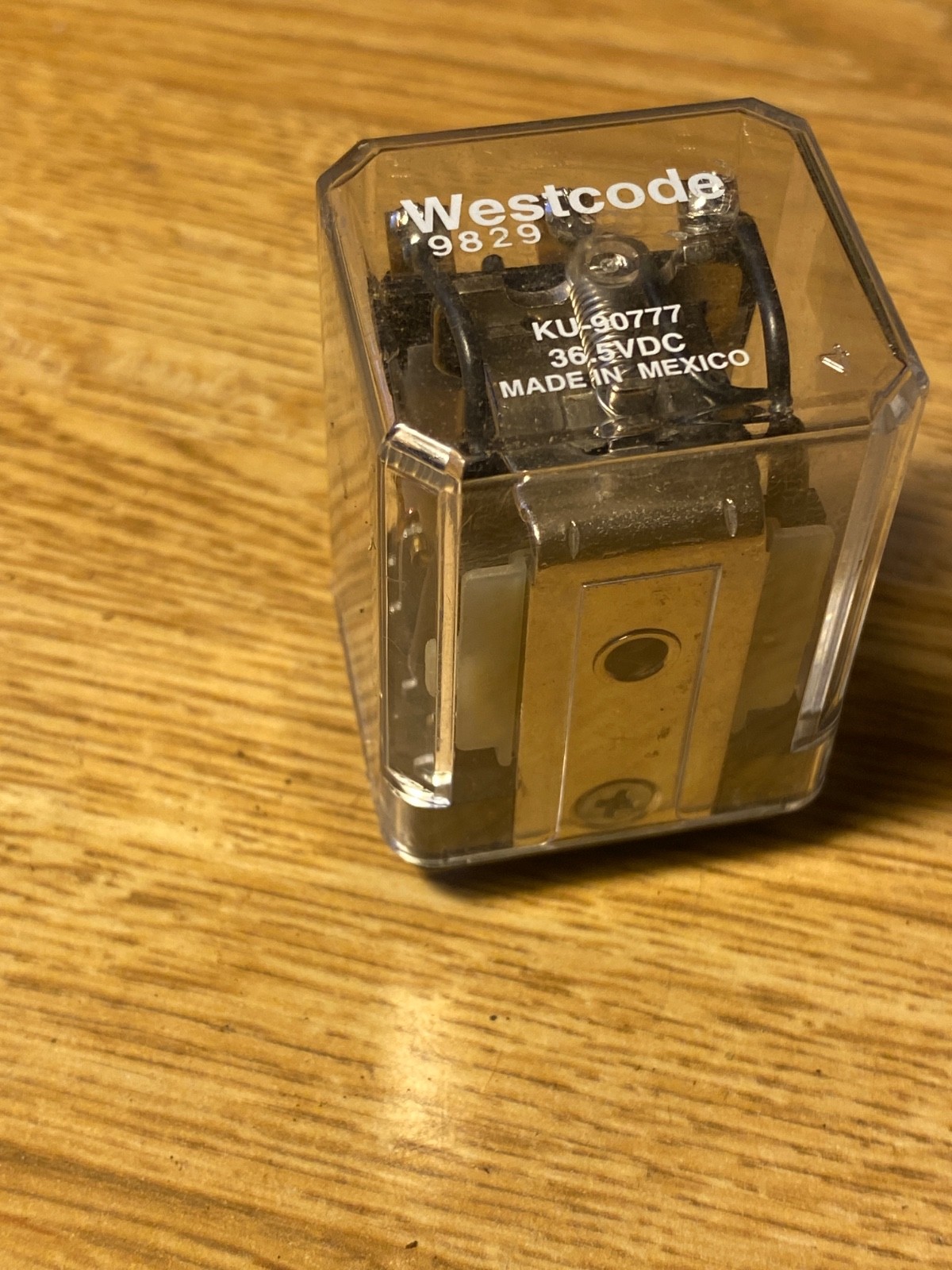 36 VDC  WESTCODA  9829 Industrial Control Relay  ,#KV-90777