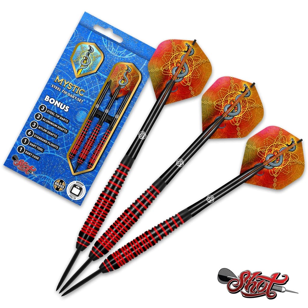 Shot Darts Mystic Steel Tip Dart Set - 23g