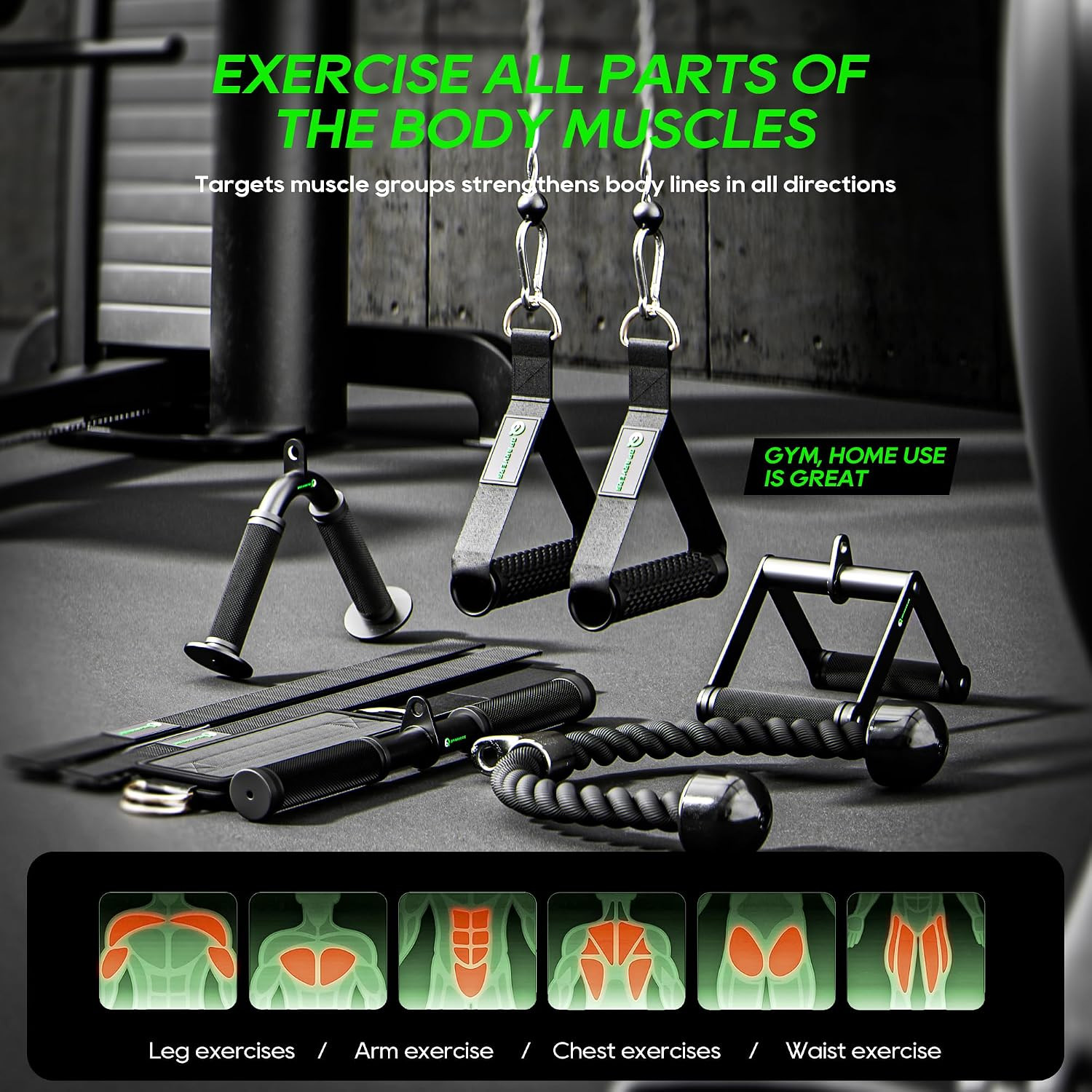 Cable Machine Attachment LAT Pulldown Attachments Cable Machine Accessories for