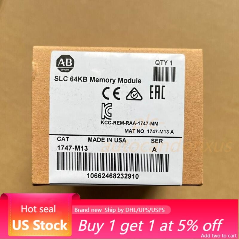 AB 1747M13 SER A SLC EEPROM Memory Module 1747-M13 NEW IN BOX US Free Tax