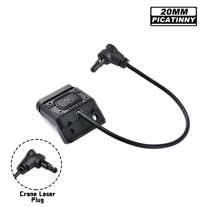 Metal Modbutton Tactical Remote Pressure Switch Crane Plug for OGL DBAL-A3 Laser