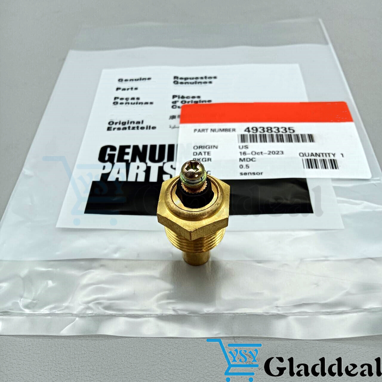 Genuine Temperature Sensor 4938335 for Cummins Engine 4BT 6BT US