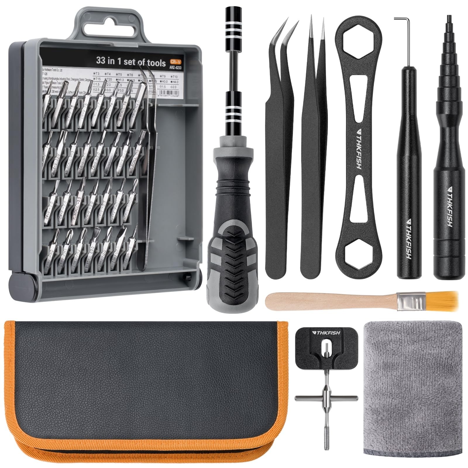 THKFISH Fishing Reel Maintenance Kit, Reel Repair Tool Kit, Fishing Reel Clea...