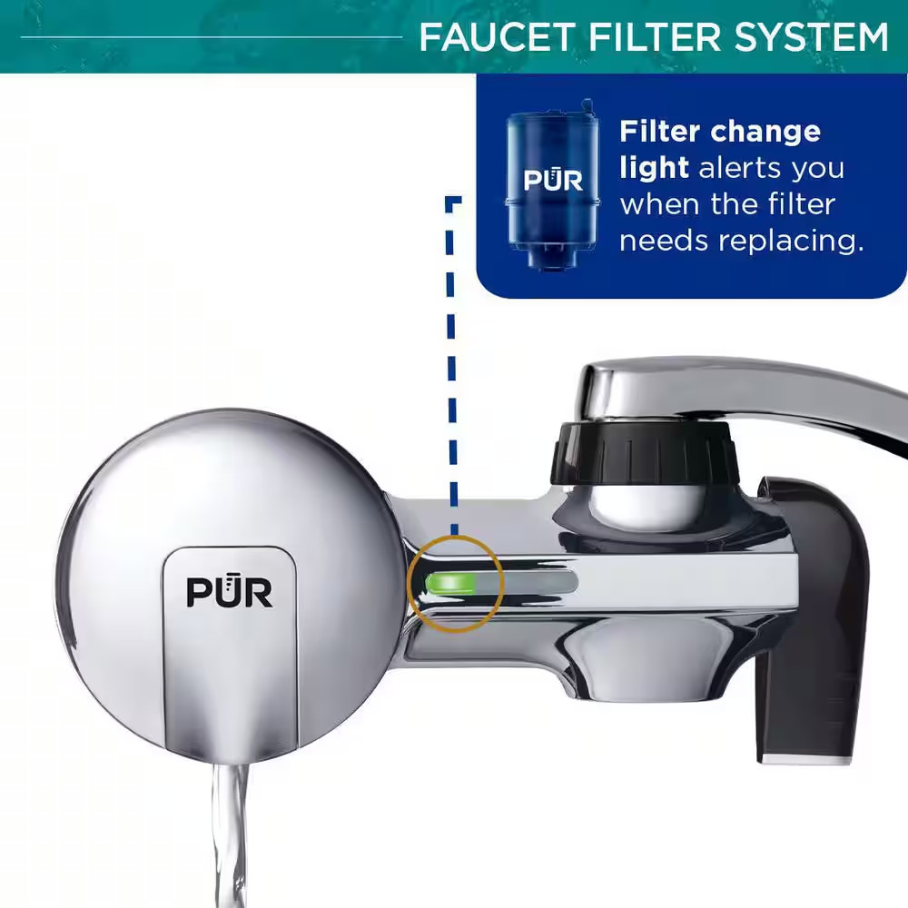 PLUS Faucet Mount Filtration System, Chrome