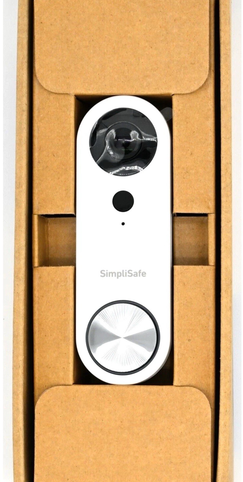 SimpliSafe Video Doorbell Camera Smart Home Security Wi-Fi Wired Camera White
