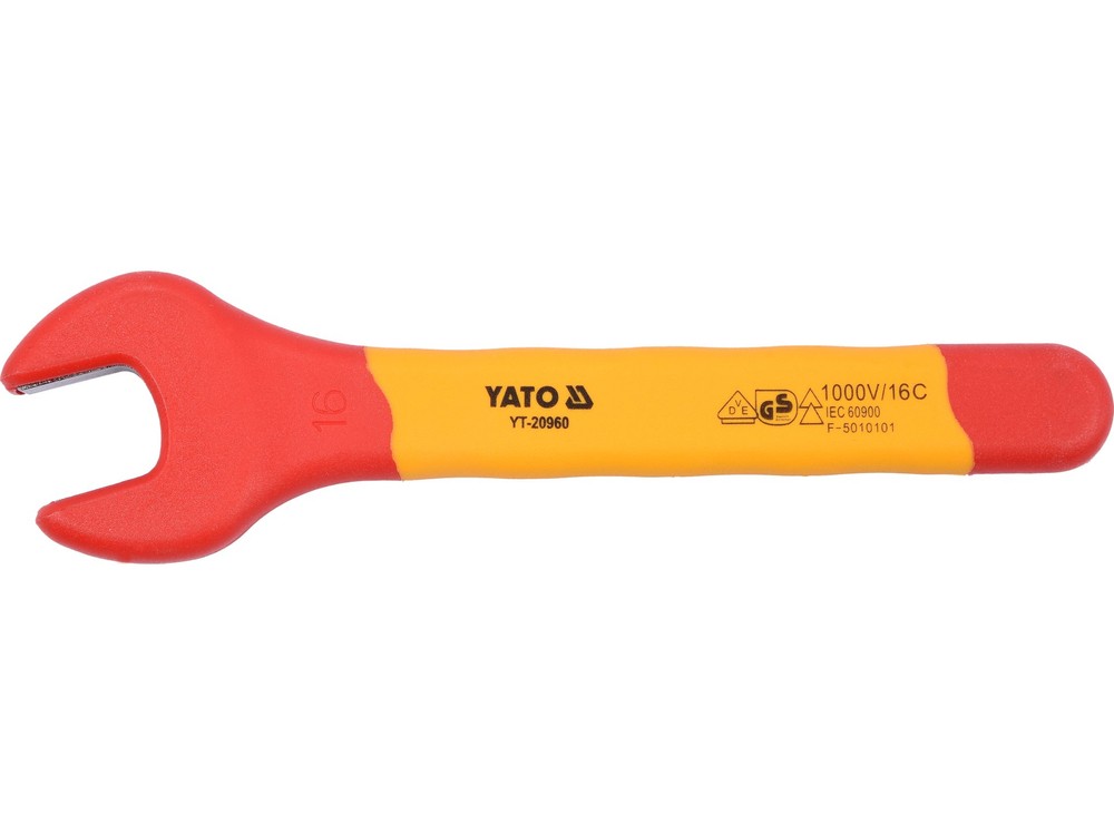 Yato Open End Wrench Fully Insulated 16mm VDE 1000V YT-20960