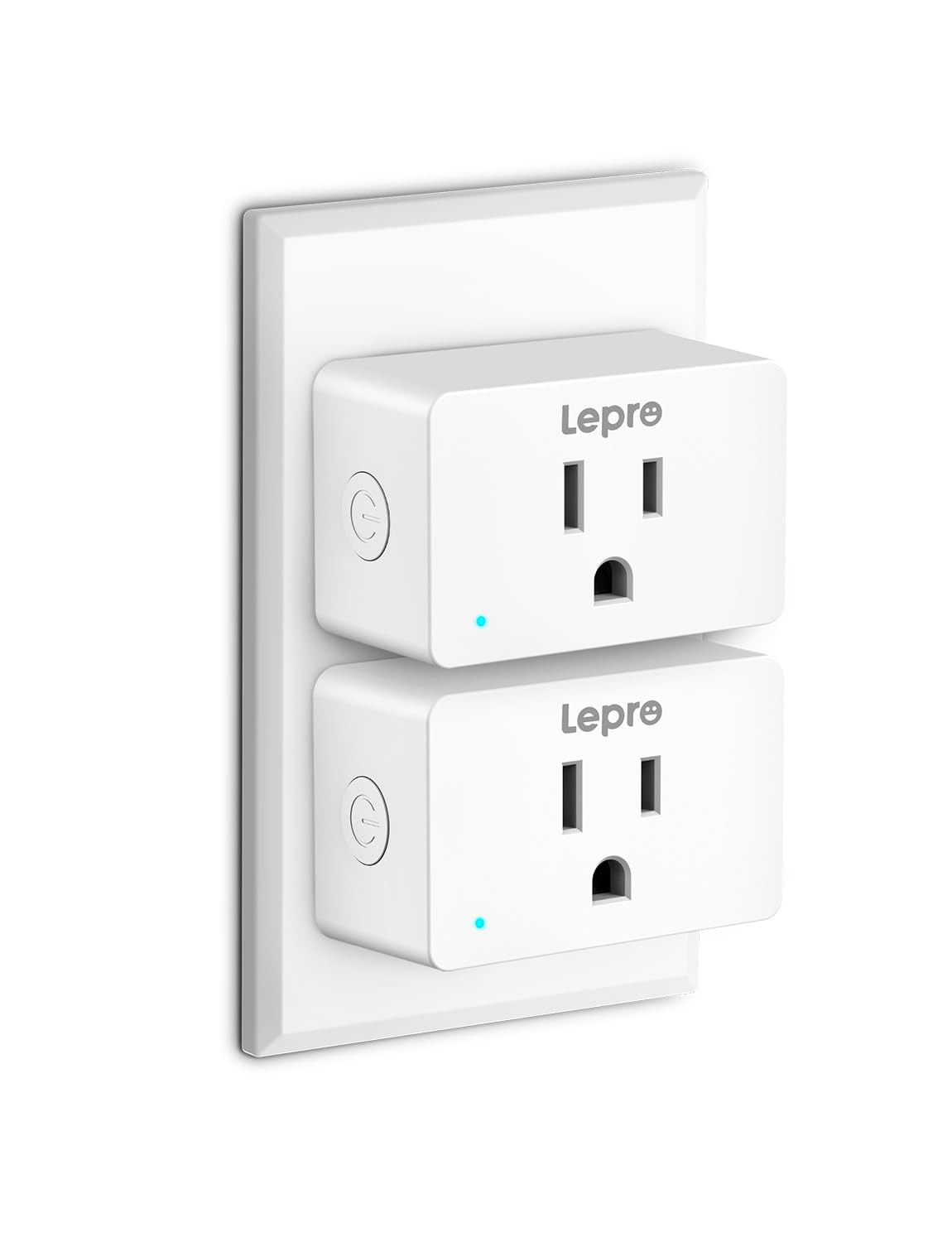 Enchufe inteligente mini 15a compatible wifi control app voz temporizador 2pcs