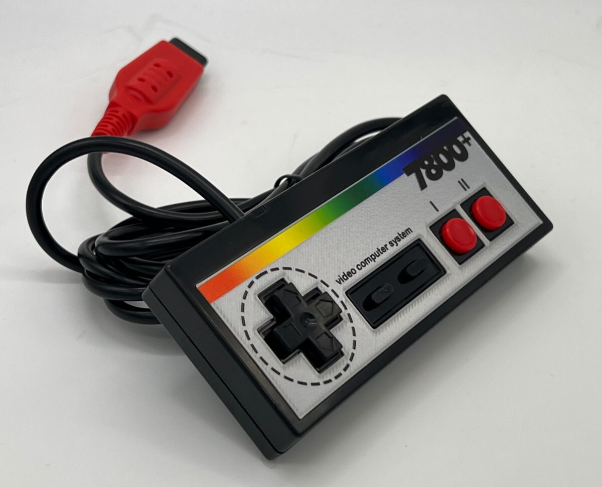 Atari 7800+ 7800 2600 Controller Control Pad Gamepad Joystick CX78 "Metallic"