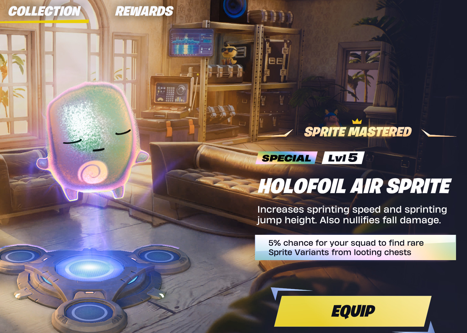 Holofoil air Sprite I BOT LOBBY I (CHEAPEST MASTERED) Back-bling ready