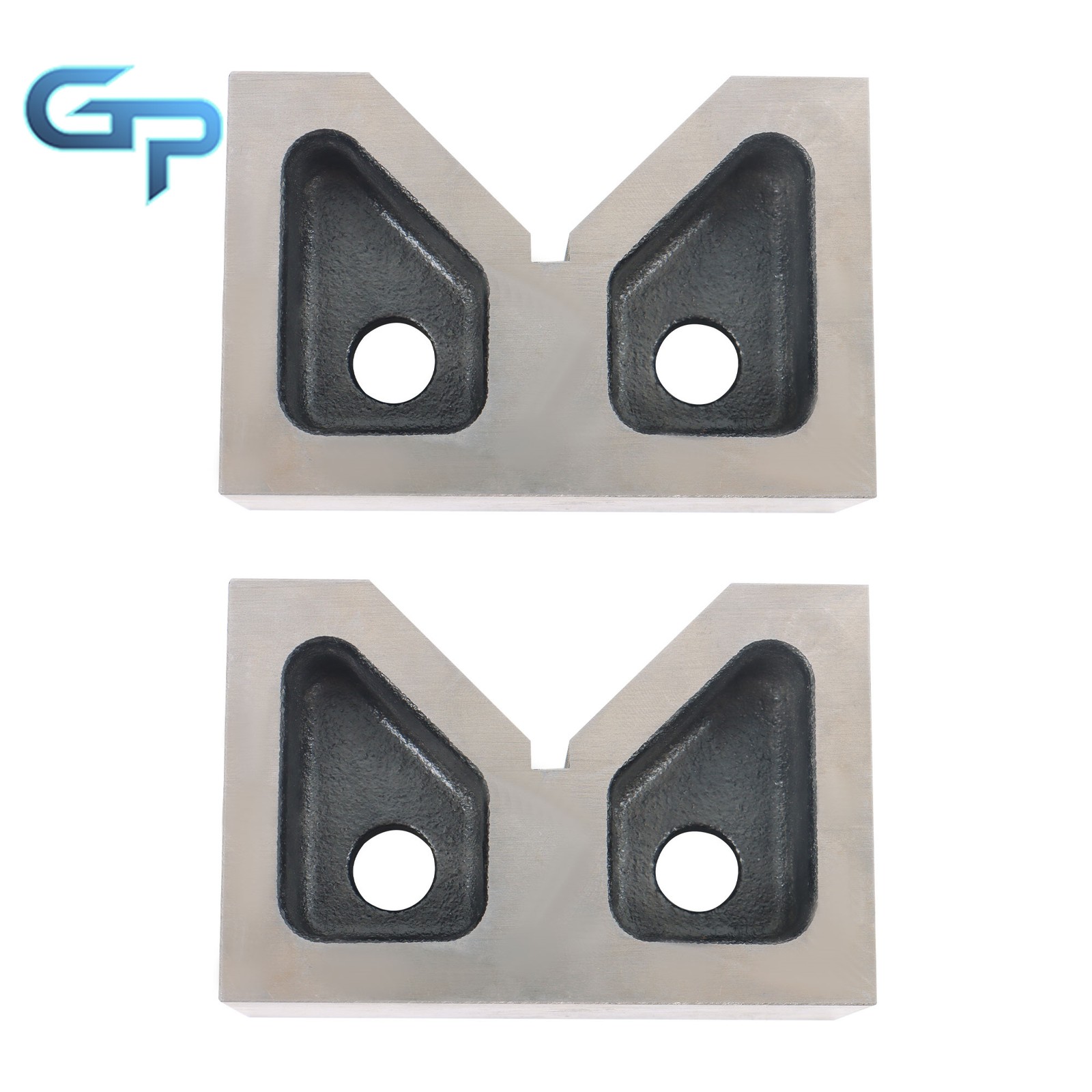 Cast Iron V-Blocks Pair Of 4inches x1-5/8inches x2-5/8inches 90° V-Block Ground
