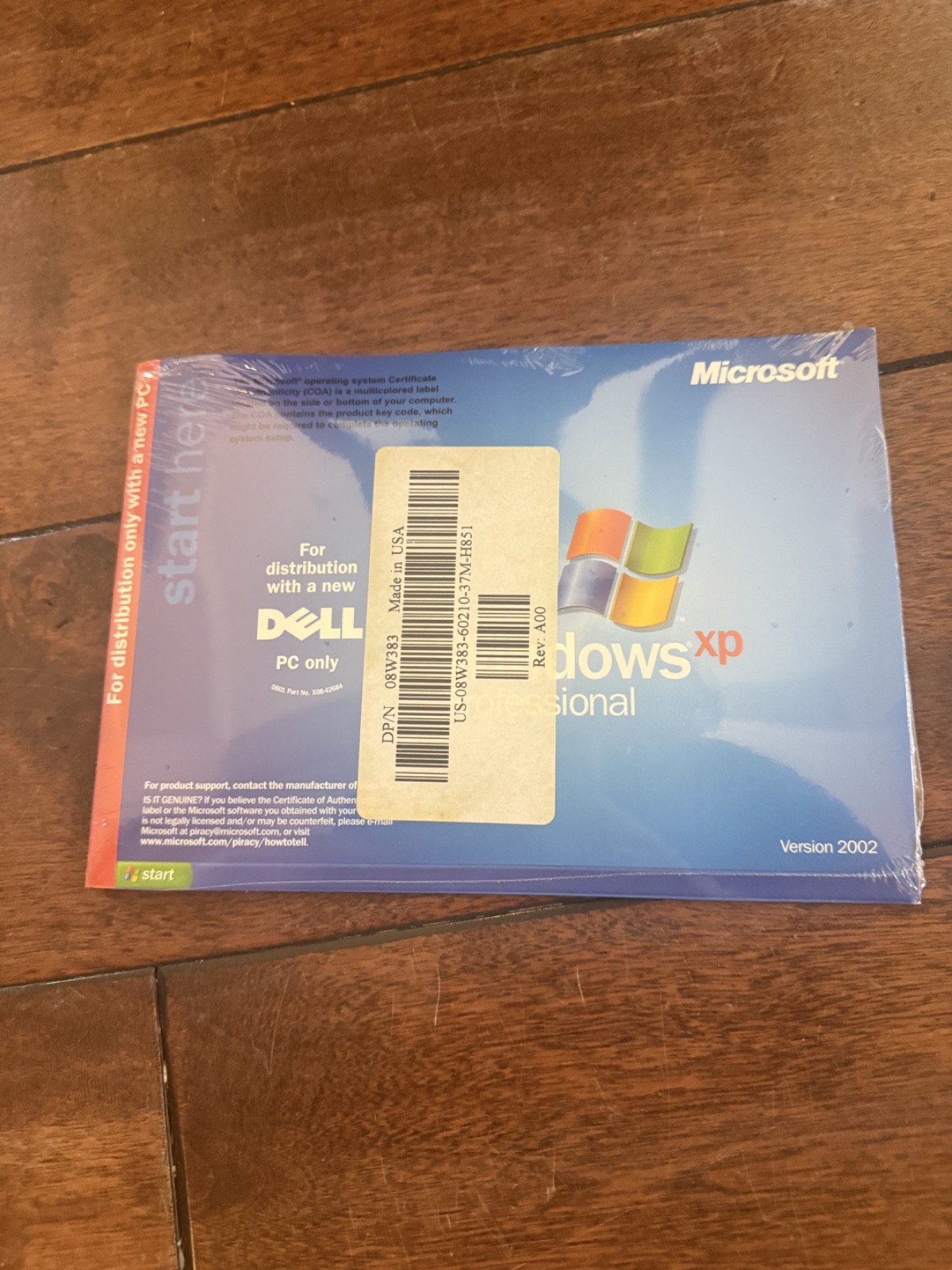 New Microsoft Windows XP Professional Full Version 2002 - Sealed, No Key #