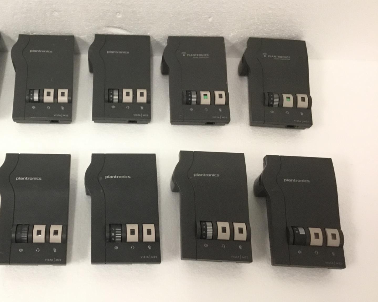 Lot Of 8 Plantronics Vista M22 Universal Headset Amplifier WORKING FREE SHIPPING