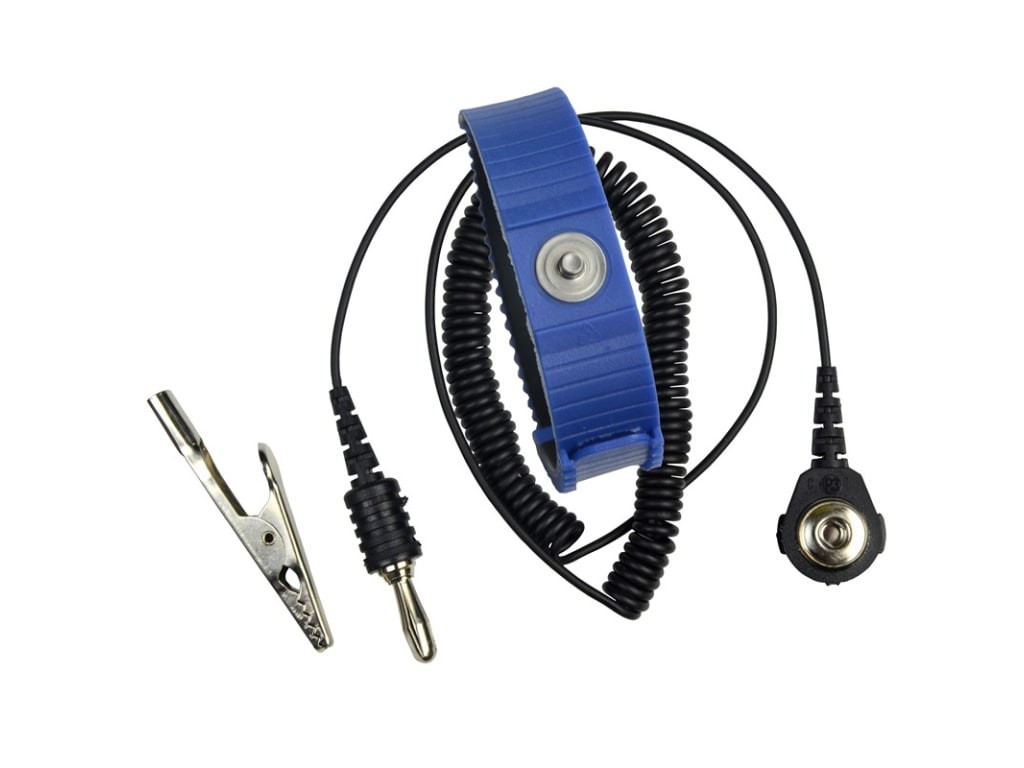 SCS 4650 - WRIST STRAP SET, BLUE, 4MM CONNECTION