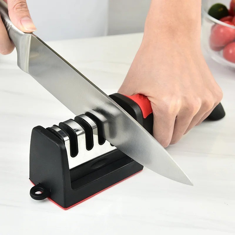 4 Stage Knife Sharpener Kitchen Manual Multi Function Sharpening Tool