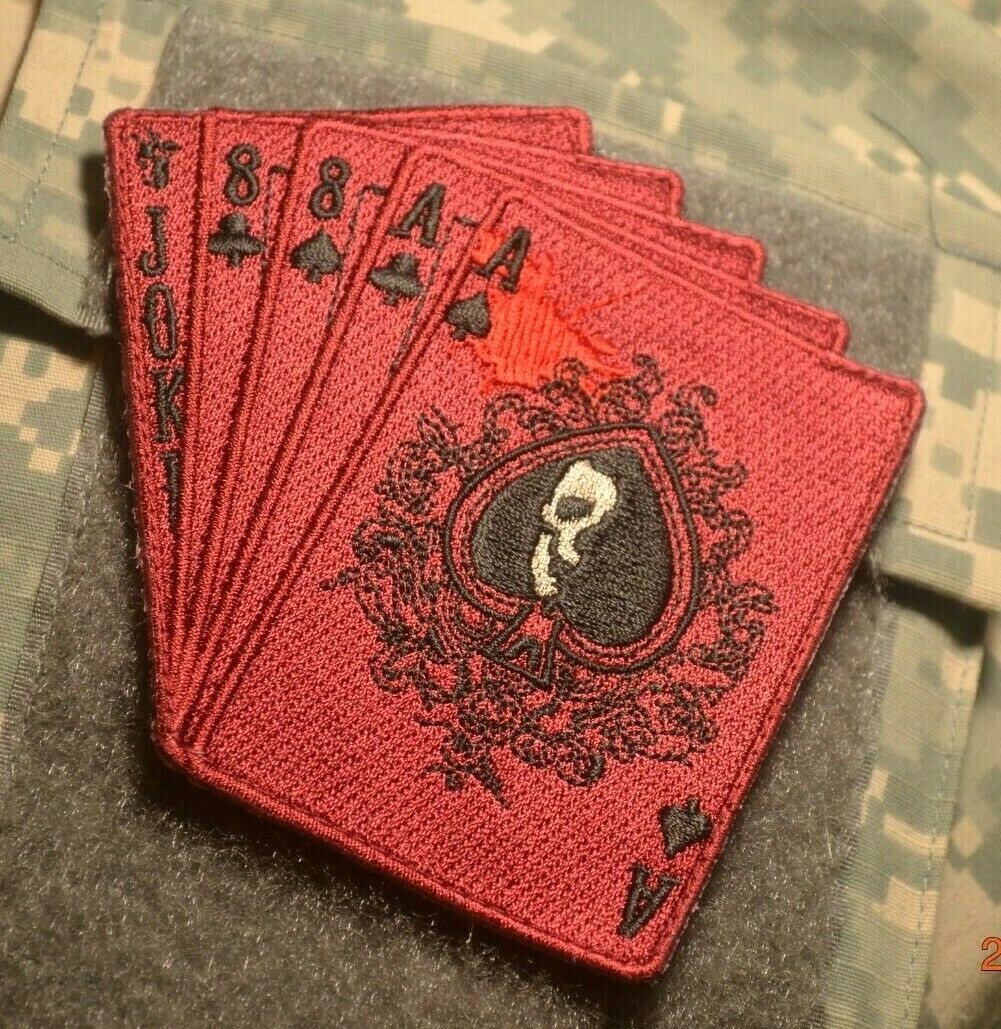 Syria-Iraq JSOC RANGERS SFG SEAL SP OPS SAS JTF vêlkrö OCP PATCH: Deadman's Hand
