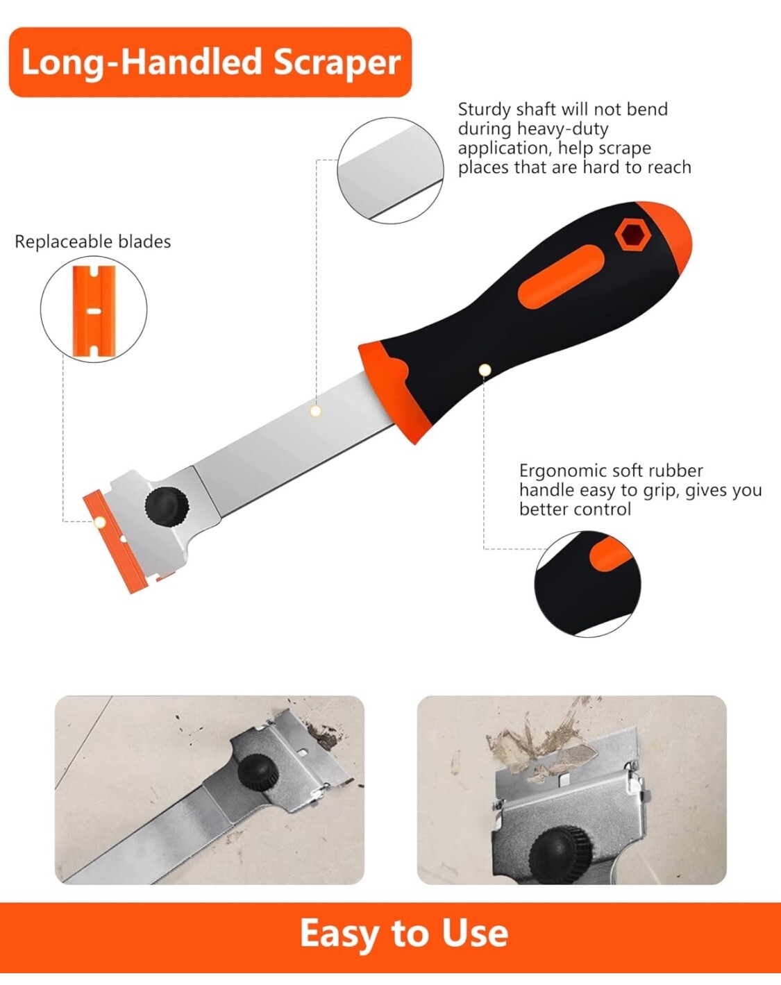 Razor Blade Scraper 2 Pcs Razor Scraper Tool For Removing Label Registration Sti