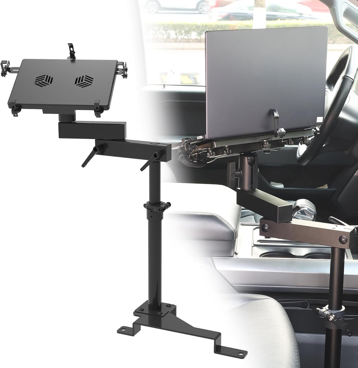 Truck Laptop Mount Fit for 15-25 Ford F150, 17-25 F250, F350, F550