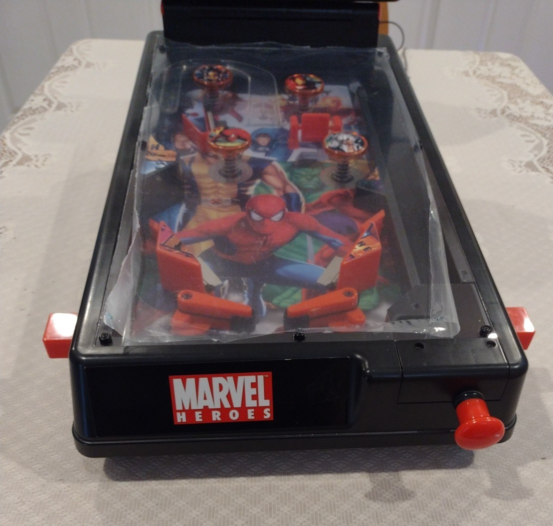 Marvel Heroes Table-Top Mini Pinball Machine 19’’ Play Area New Plexi Works