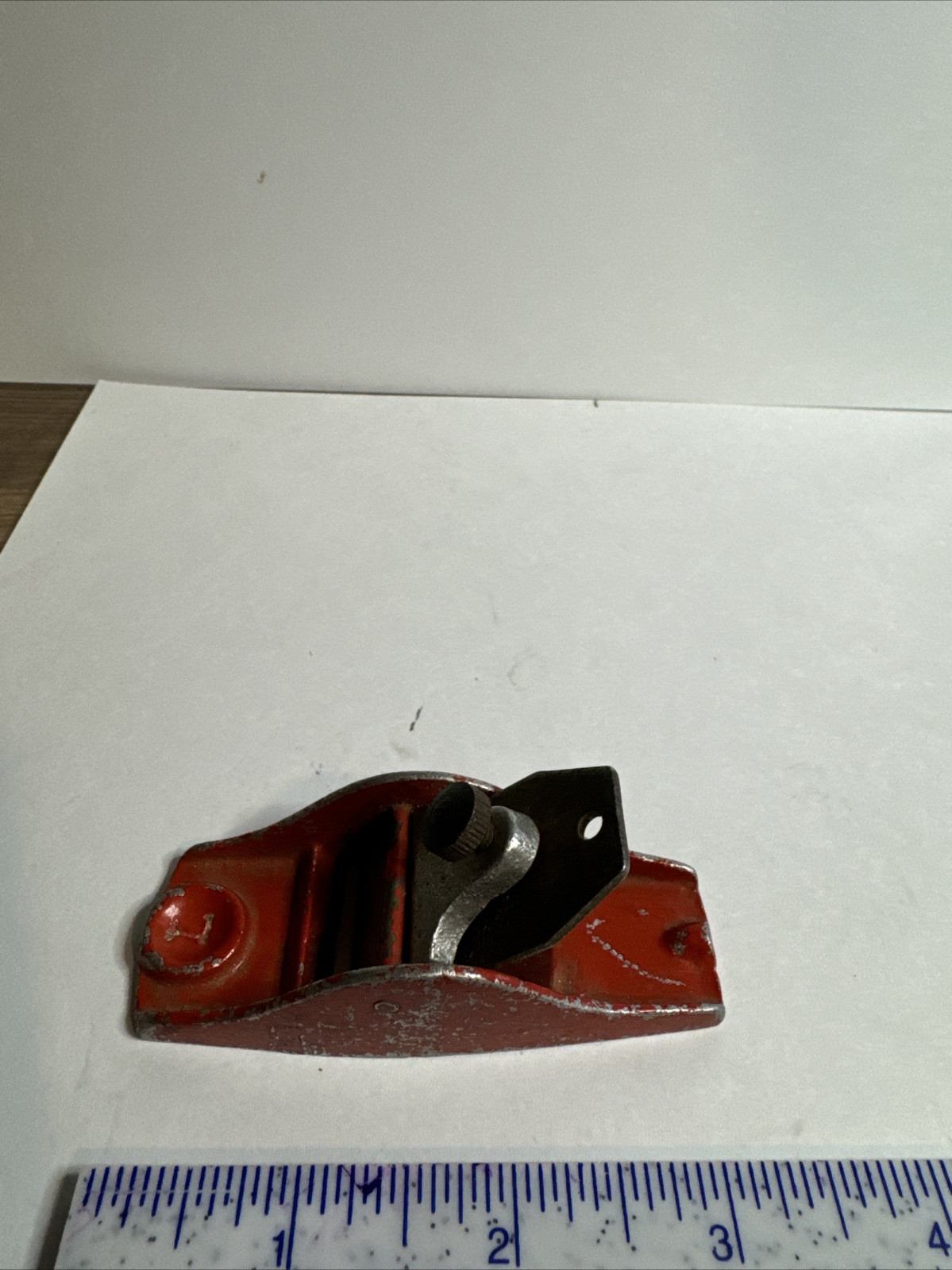 Vintage Aluminum Finger Block Plane. Marked L , Nice