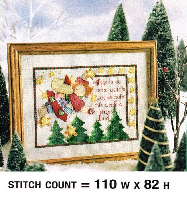 ANGELS  -  CROSS  STITCH  PATTERN  ONLY  PY - EYY