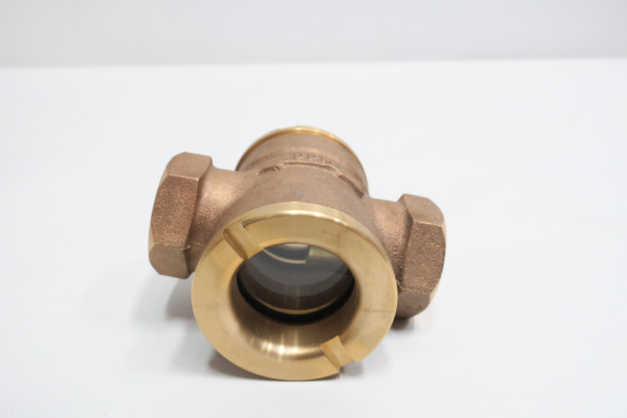 Eep Style 57 Bronze Threaded Gauge Glass Flow Indicator 3/4in