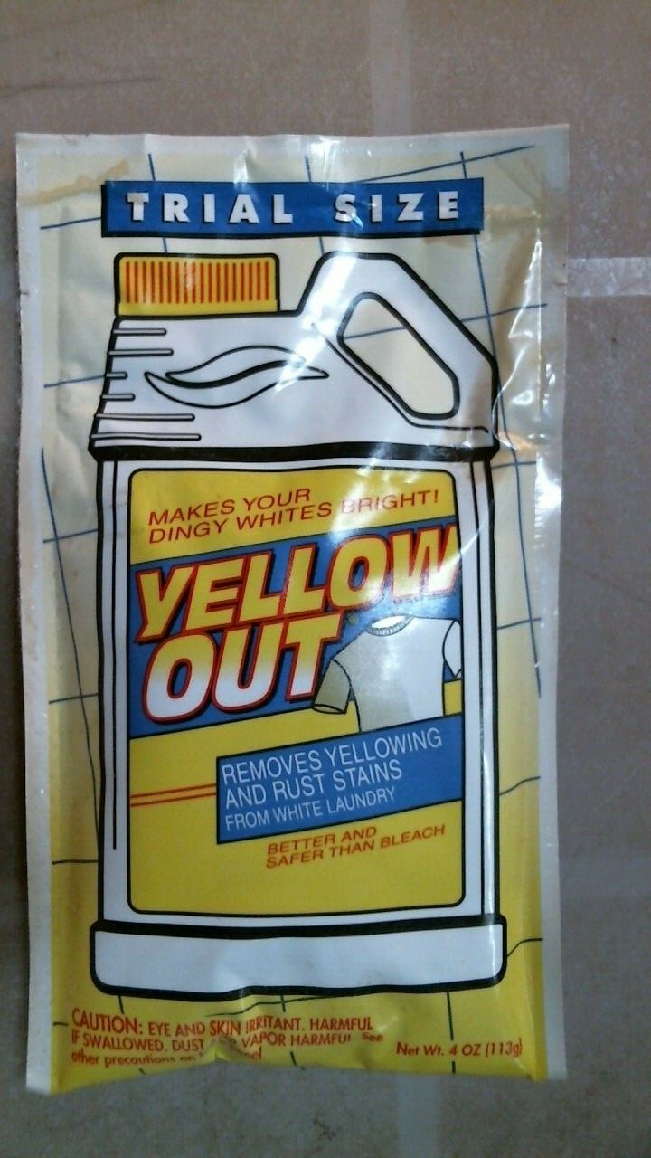 Iron Out Yellow Out Laundry Cleaner, Trial Size, 4 oz., Lot of 2,  (00079) FS