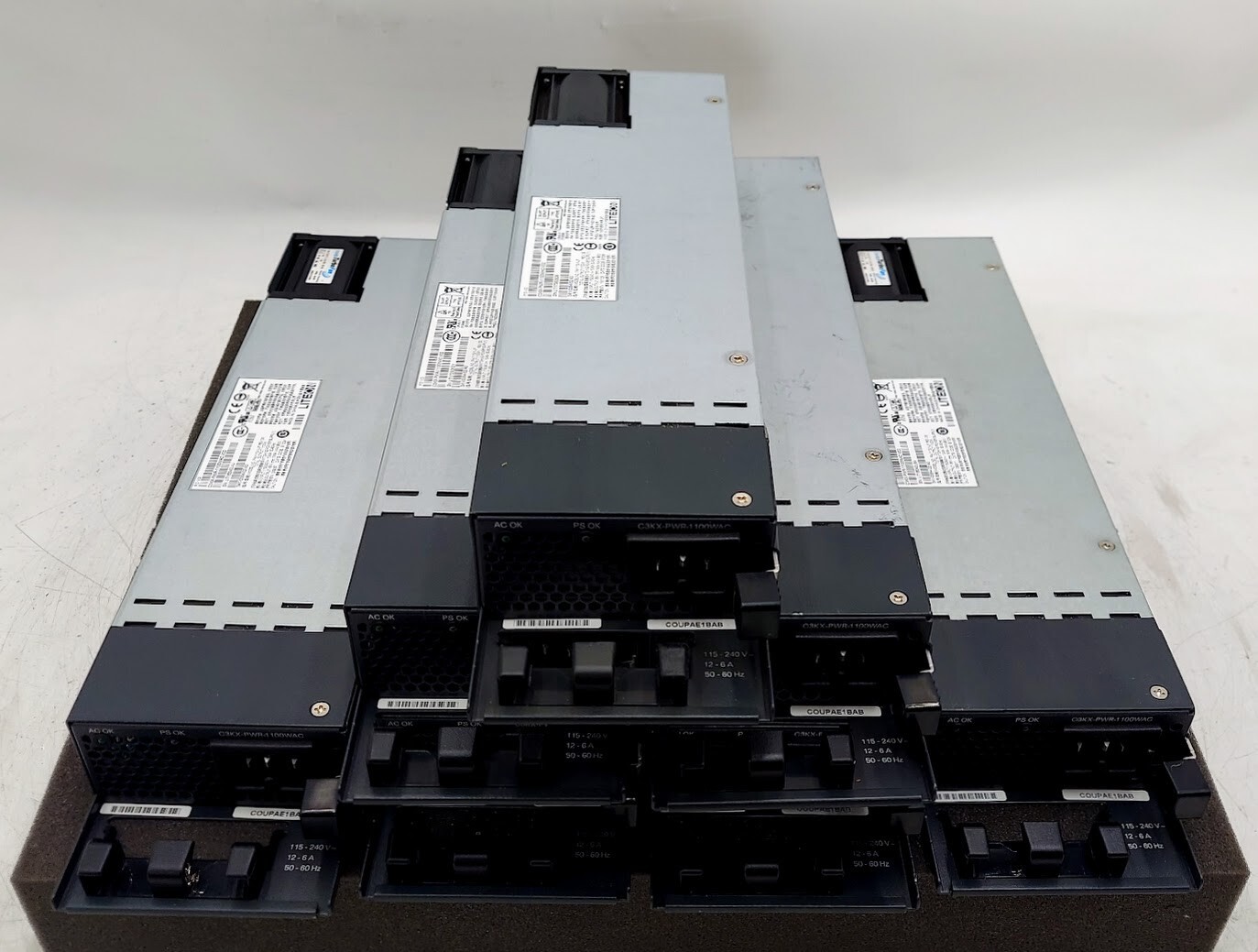 LOT OF 7 Cisco C3KX-PWR-1100WAC PA-1112-1-LF 1100W Liteon Power Supply