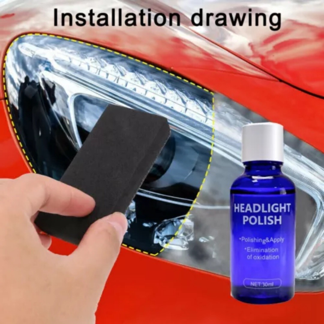 Car Headlight Lens Restoration Repair Kit Polishing Cleaner Cleaning Tools USA