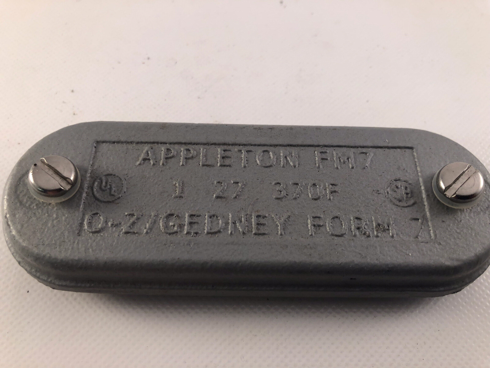 Appleton 370F Conduit Body Cover, 1",  Form 7, Iron Alloy  NEW. (Lot Of 5)