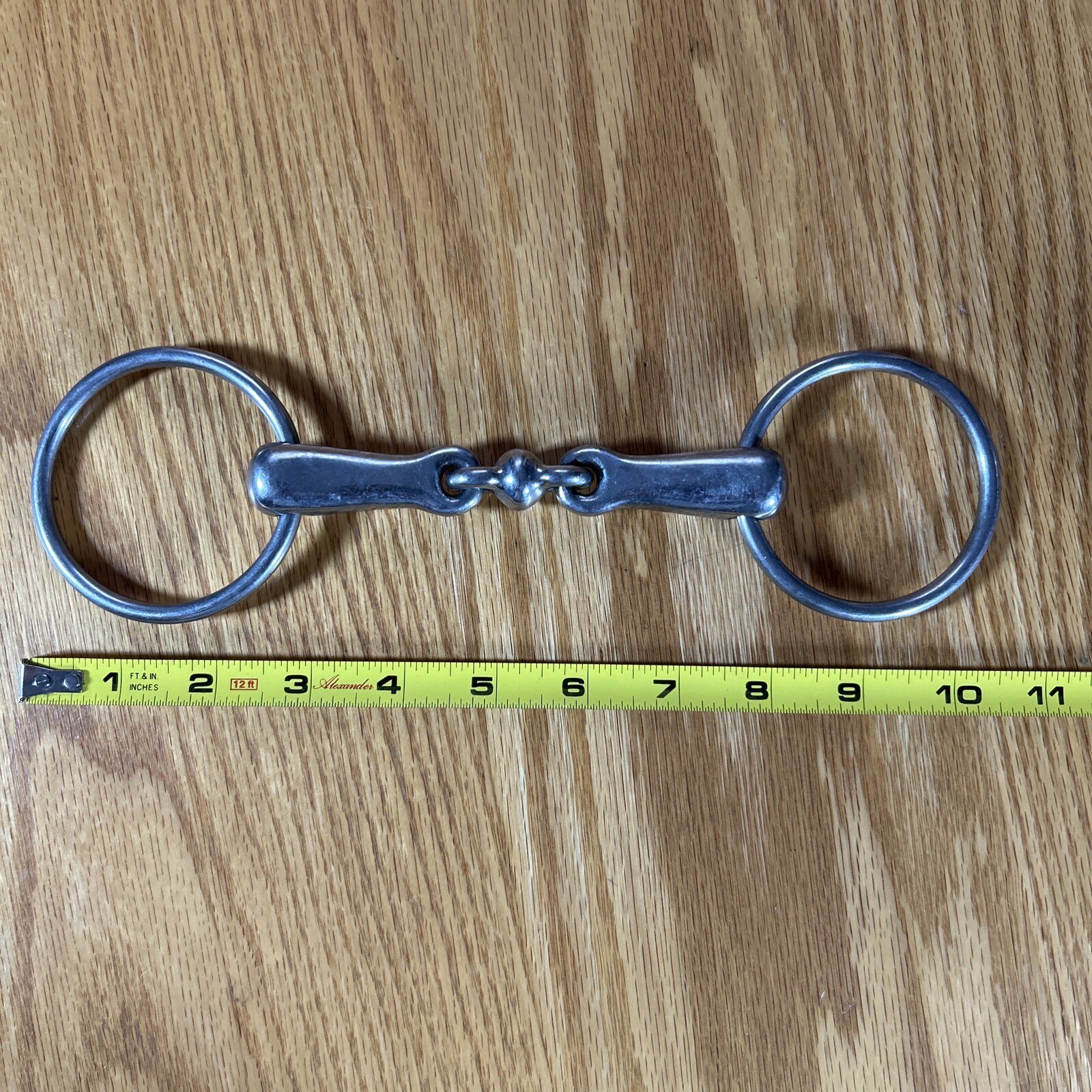Loose Ring Snaffle Bit With Peanut 4.5" Mouthpiece Riding Bridle Bit