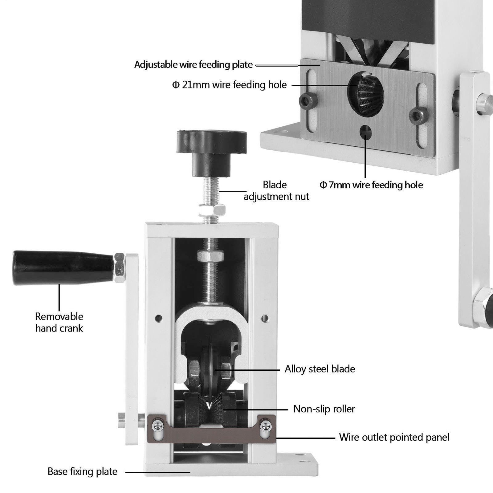 2-Adjustable Hand Wire Stripper For Efficient Wire Stripping