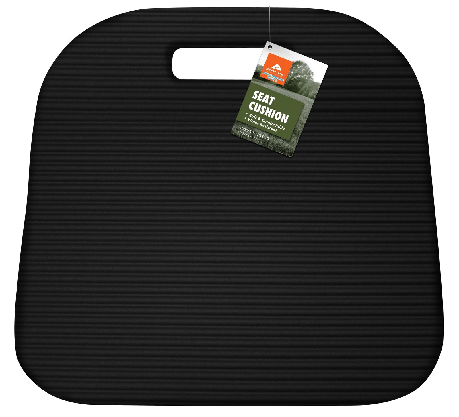 Comfortable Soft Foam Stadium Seat Cushion, Multi-Purpose Seat Cushion, Black