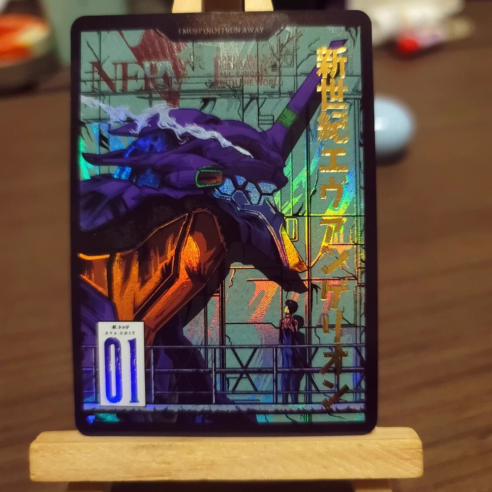 3×EVA Evangelion Doujin Card EVA Series Goddess Stroy Waifu Collect Holo Foil