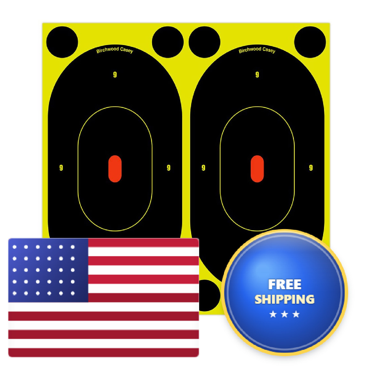 Birchwood Casey Shoot-N-C 7 Oval - 60 Targets Bc-346