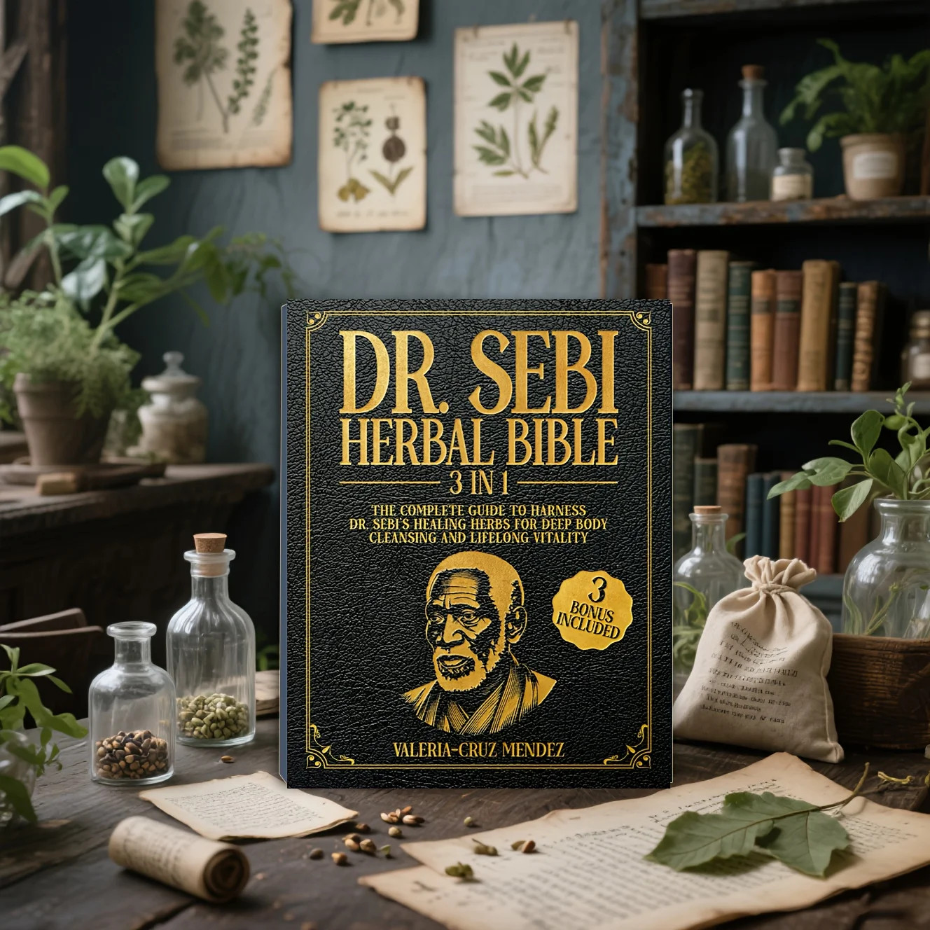 5025 Dr. Sebi Herbal Bible 3-in-1: Detoxify it will reach to you in 25-30 days